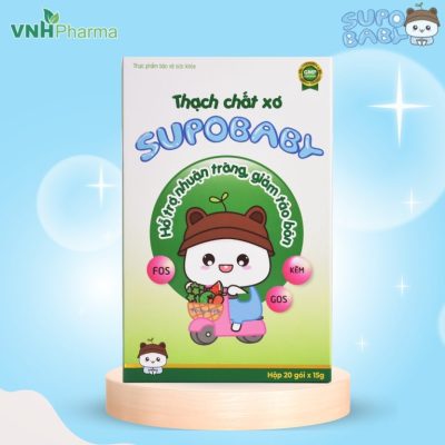 Thạch chất xơ SUPOBABY 5IN1 – Hỗ trợ nhuận tràng, giảm táo bón ở trẻ
