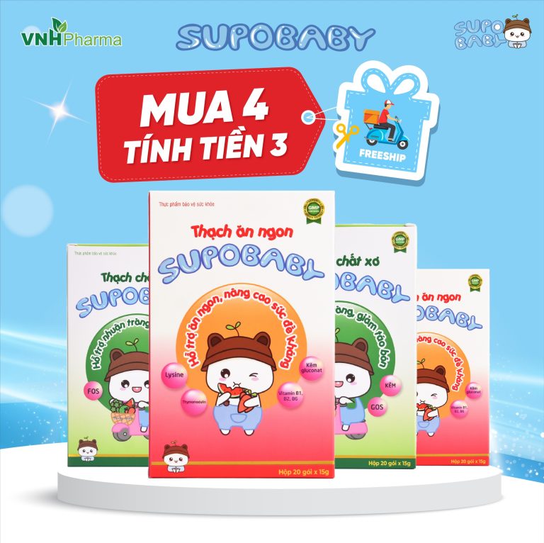 Combo 2 hộp SUPOBABY ( Thạch CHẤT XƠ và Thạch ĂN NGON )