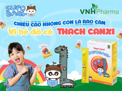 THẠCH CANXI SUPOBABY GIÚP BÉ PHÁT TRIỂN CHIỀU CAO VƯỢT TRỘI