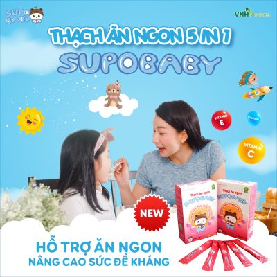 Thạch ăn ngon Supobaby hỗ trợ ăn ngon giúp trẻ tăng cân tự nhiên